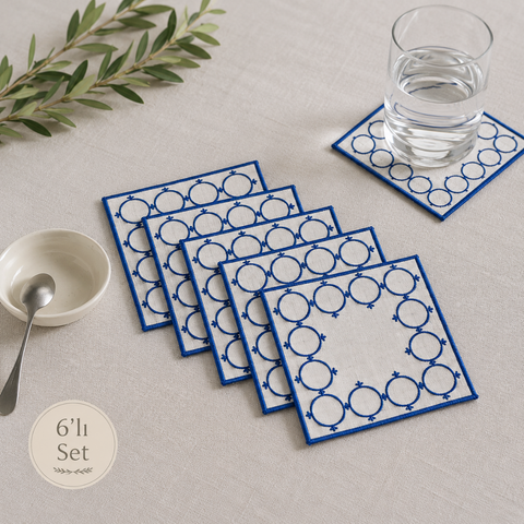 Genoa Stain Resistant Linen Placemat 30x50 cm Green