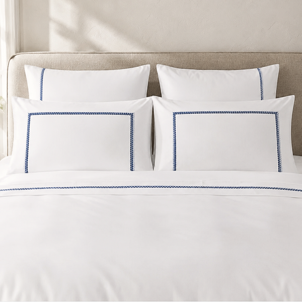 Mare Pamuk Saten Nakışlı Çift Kişilik Nevresim Takımı 200x220 cm