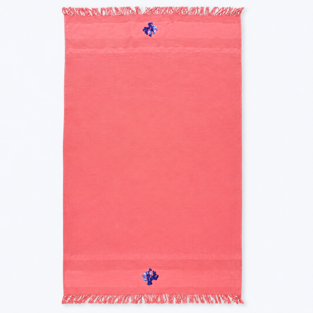 Coral Throw Muslin Cotton Loincloth Red 90x200 cm