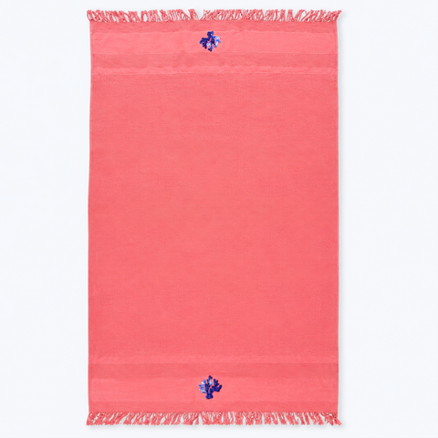 Coral Throw Muslin Cotton Loincloth Red 90x200 cm