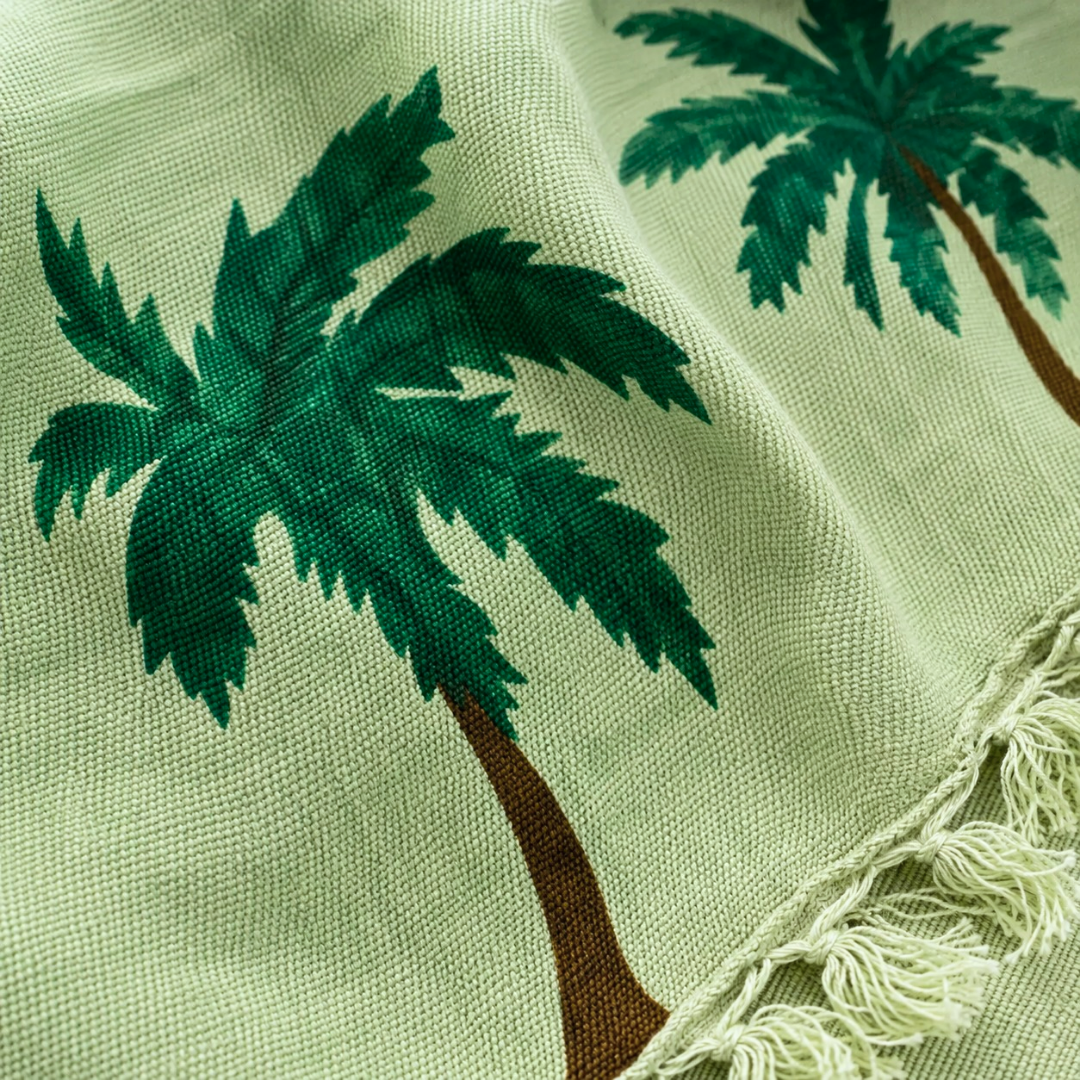 Palm Spring Pamuk Kimono / Sabahlık Yeşil