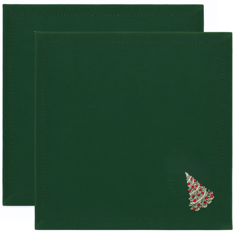 Genoa Woven Linen Stain Resistant Napkin Gray (Pack of 2)