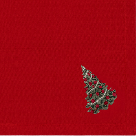 Genoa Woven Linen Stain Resistant Napkin Gray (Pack of 2)