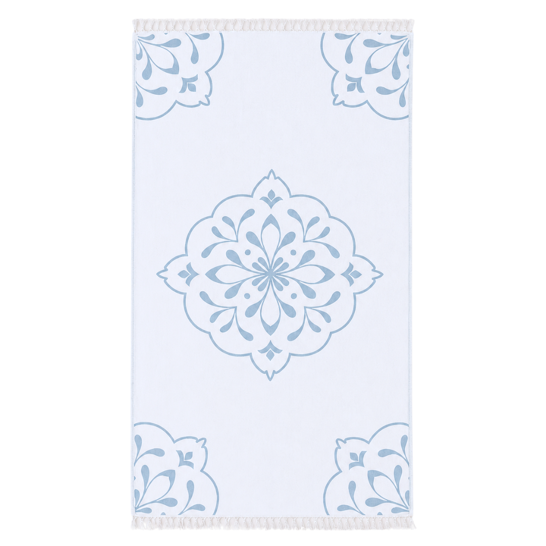 Stripe Throw Cotton Loincloth Smoked-White 100x170 cm