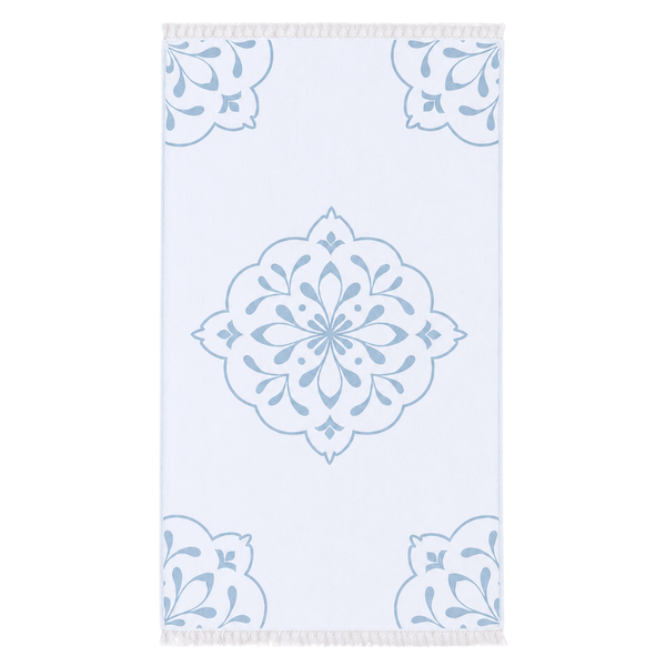 Stripe Throw Cotton Loincloth Smoked-White 100x170 cm
