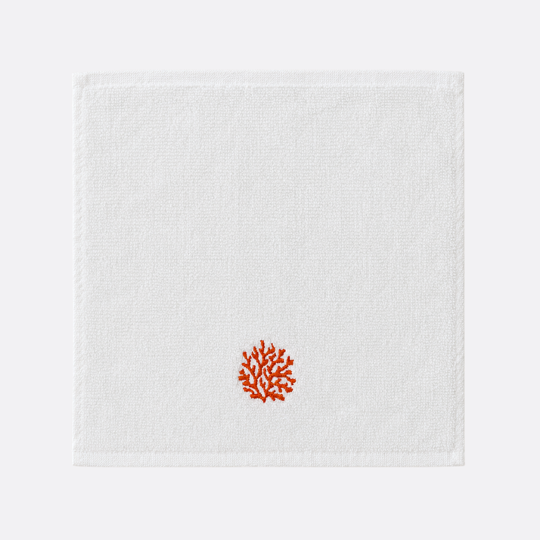 Leaf 100% Cotton Hand Towel 30x30 cm Powder