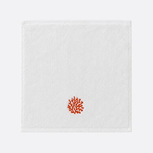 Leaf 100% Cotton Hand Towel 30x30 cm Powder