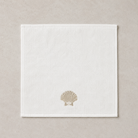 Leaf 100% Cotton Hand Towel 30x30 cm Powder