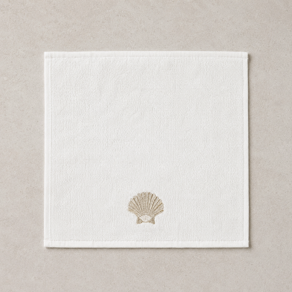 Leaf 100% Cotton Hand Towel 30x30 cm Powder