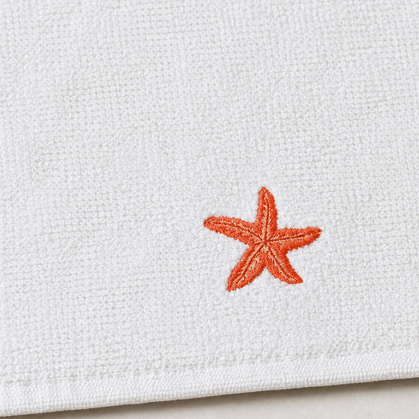 Leaf 100% Cotton Hand Towel 30x30 cm Powder
