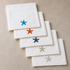 Leaf 100% Cotton Hand Towel 30x30 cm Powder
