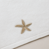 Leaf 100% Cotton Hand Towel 30x30 cm Powder