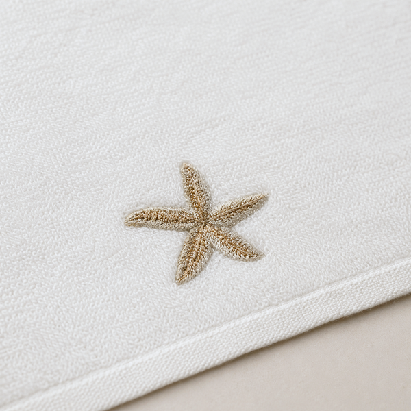 Leaf 100% Cotton Hand Towel 30x30 cm Powder