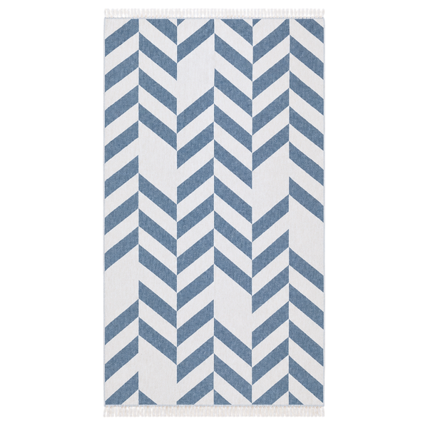 Stripe Throw Cotton Loincloth Smoked-White 100x170 cm