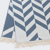 Stripe Throw Cotton Loincloth Smoked-White 100x170 cm