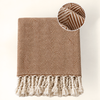 Alba 100% Cotton Throw Blanket 150x220 cm Yellow 