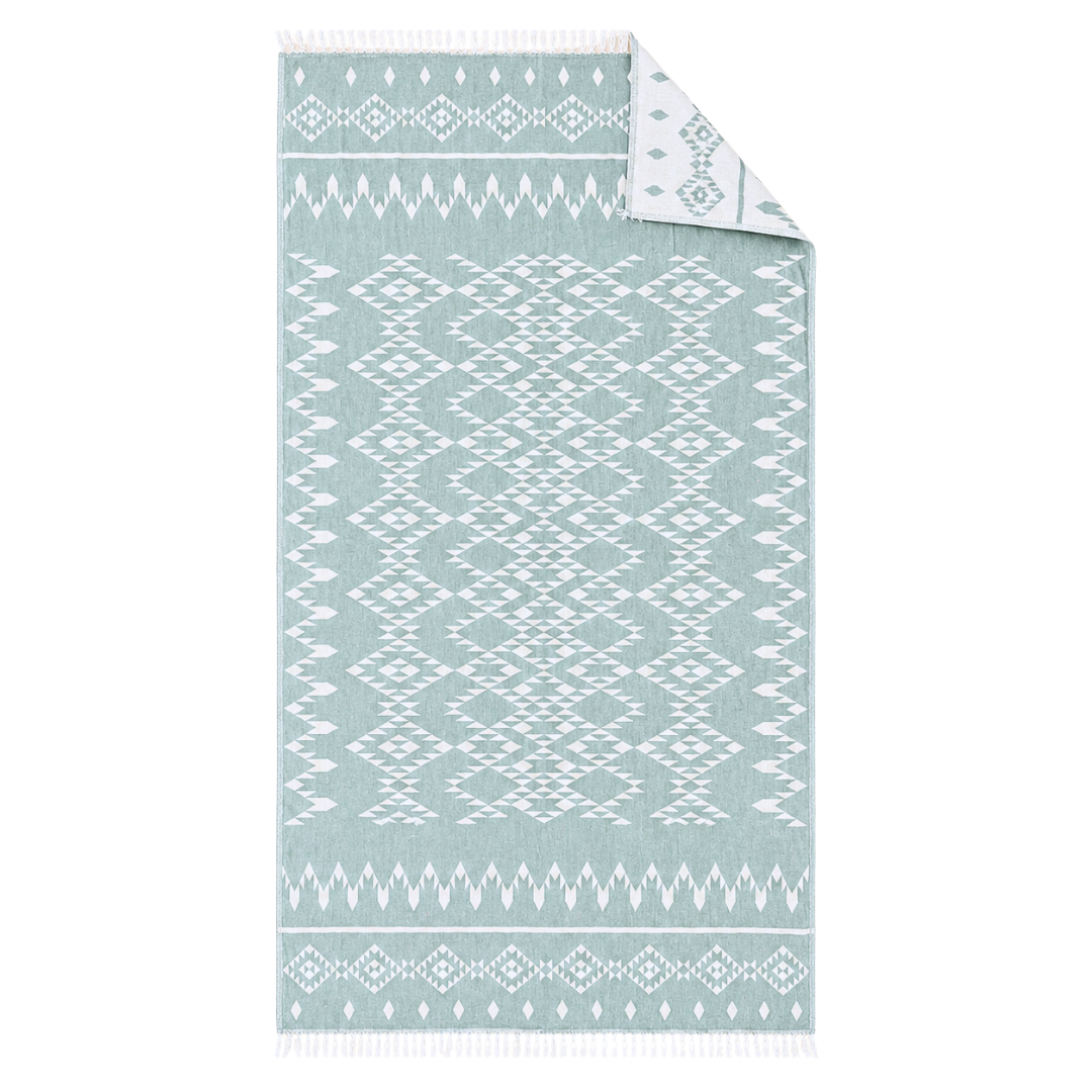 Mendy Throw Cotton Loincloth Yellow-White 100x170 cm