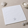 Leaf 100% Cotton Hand Towel 30x30 cm Powder