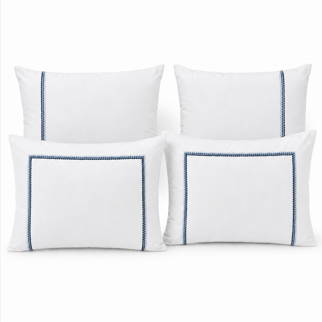 Mare Pamuk Saten Nakışlı Çift Kişilik Nevresim Takımı 200x220 cm
