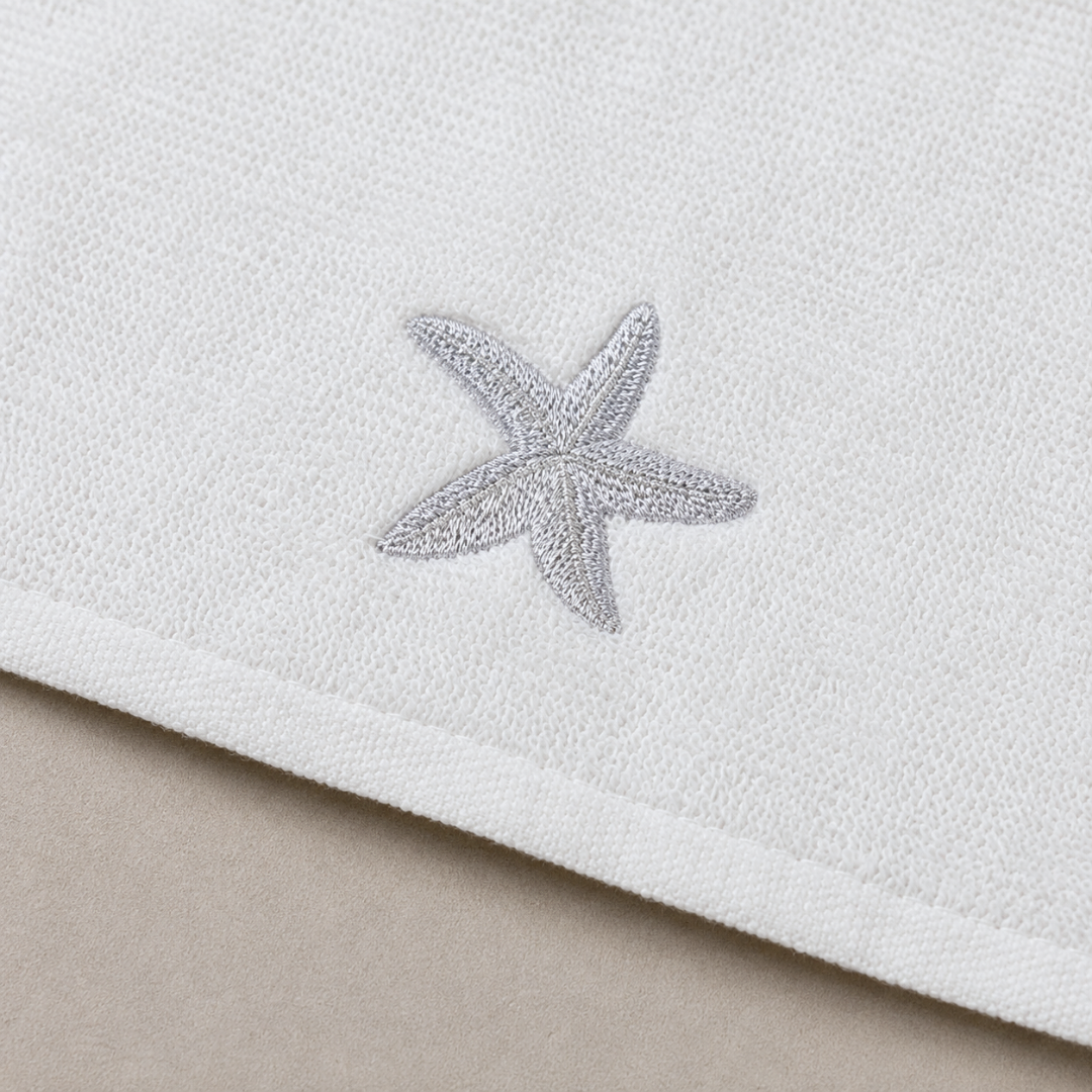 Leaf 100% Cotton Hand Towel 30x30 cm Powder