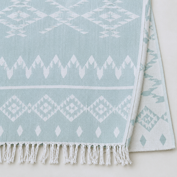 Mendy Throw Cotton Loincloth Yellow-White 100x170 cm