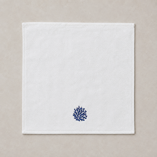 Leaf 100% Cotton Hand Towel 30x30 cm Powder