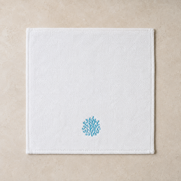 Leaf 100% Cotton Hand Towel 30x30 cm Powder