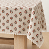 Lemon Woven Linen Stain Resistant Table Cloth