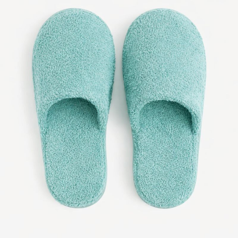 Berlo Cotton Bath Slippers Powder