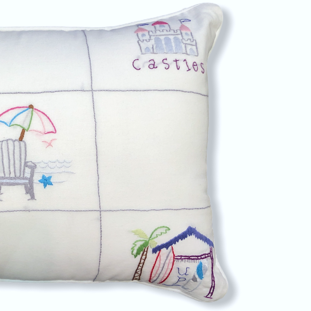Kids Embroidered 30x40 cm Pillow Cover