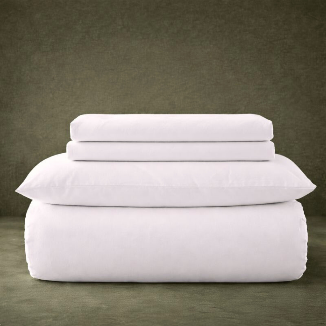 Carly Single 100% Cotton Plain Duvet Cover Set 160x220 cm Pink