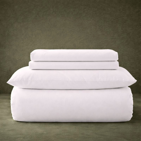 Carly Single 100% Cotton Plain Duvet Cover Set 160x220 cm Pink