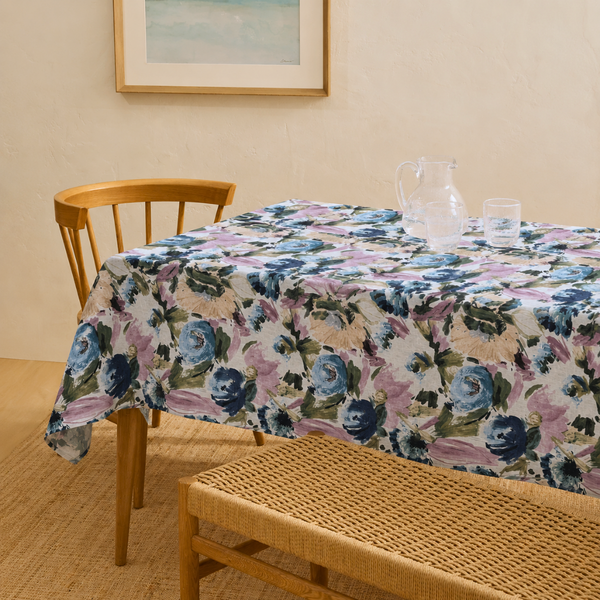 Cyra Premium Linen Tablecloth Red