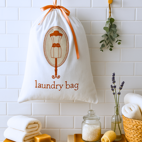 Cotton Laundry Bag Orange