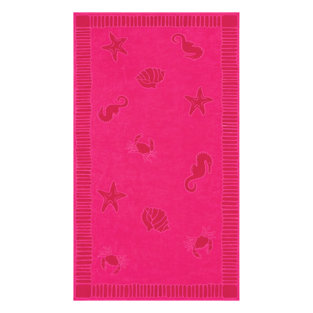 Tree Patterned Beach Towel Green