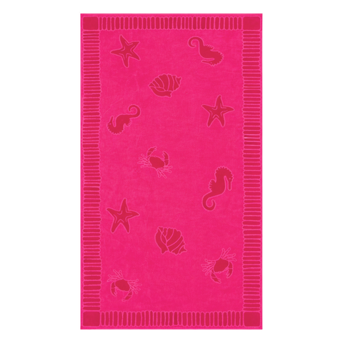 Tree Patterned Beach Towel Green