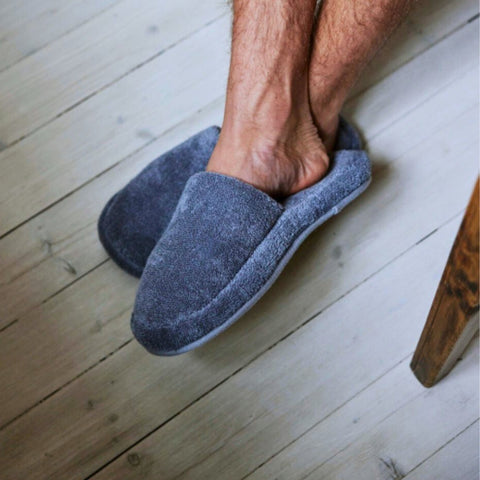Berlo Cotton Bath Slippers Powder