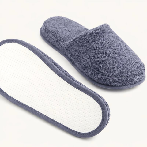 Berlo Cotton Bath Slippers Powder