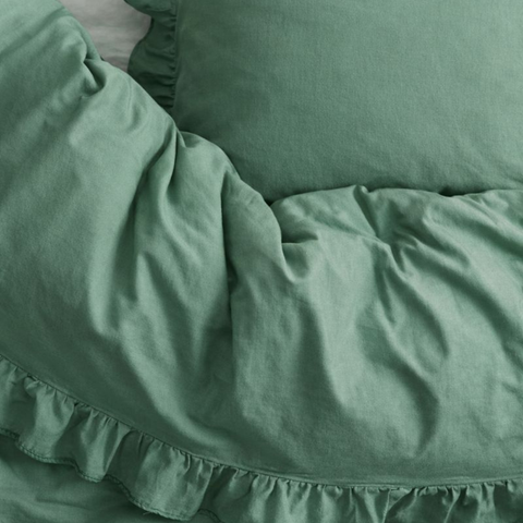 Carly Single 100% Cotton Plain Duvet Cover Set 160x220 cm Pink