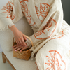 Moon %100 Pamuk 4 Kat Müslin Kimono Bornoz