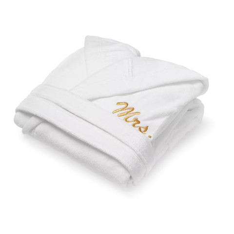 Ultra Soft 100% Cotton Bathrobe White