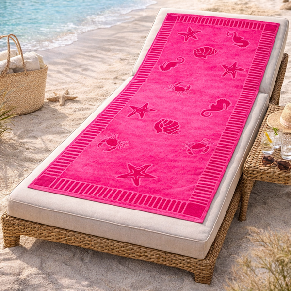 Tree Patterned Beach Towel Green