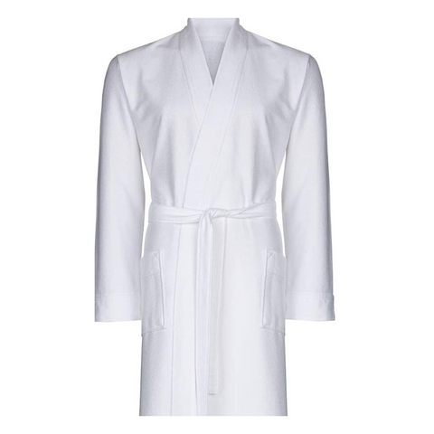 Waffle 100% Cotton Unisex Bathrobe Stone