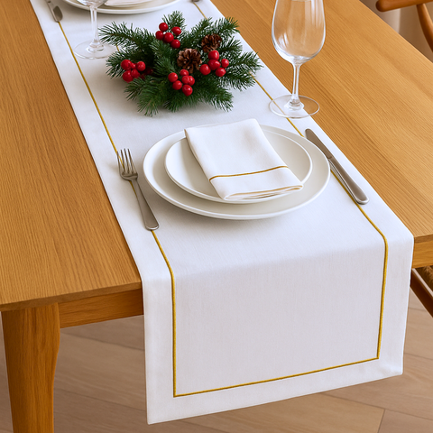 Genoa Woven Linen Stain Resistant Napkin Gray (Pack of 2)