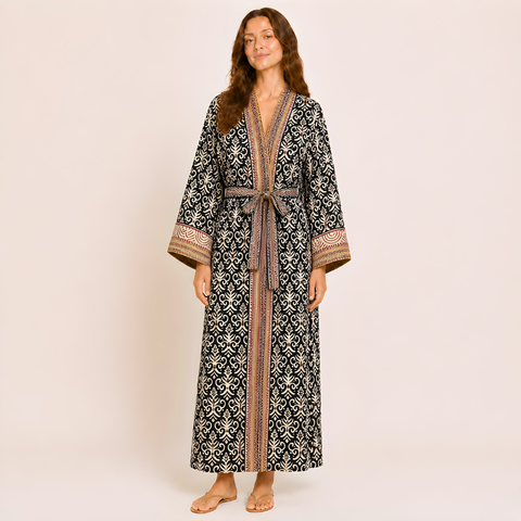 Cyra 100% Cotton Shawl Blue