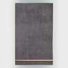 Harbor %100 Pamuk Bordür Detaylı Banyo Havlusu 70x140 cm Füme