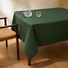 Genoa Woven Linen Stain Resistant Table Cloth White