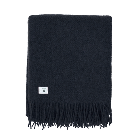 Woolmark Single Single Pure Wool Blanket Black