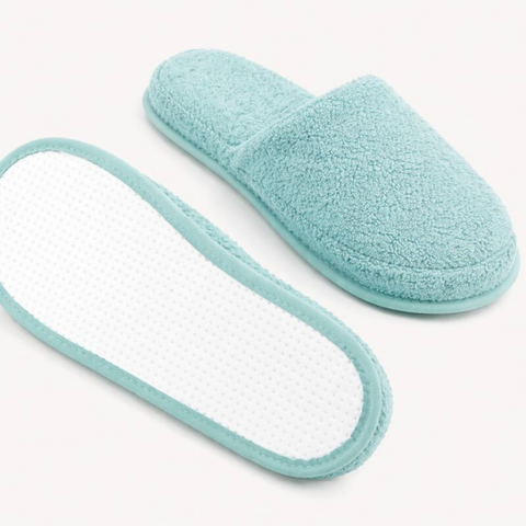 Berlo Cotton Bath Slippers Powder