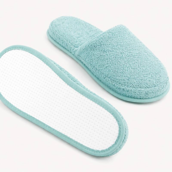 Berlo Cotton Bath Slippers Powder